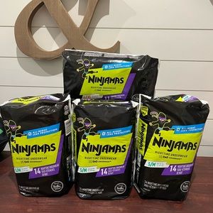 4 packs NINJAMAS NIGHTTIME UNDERWEAR